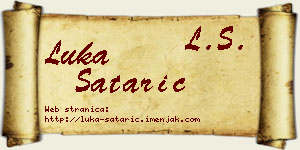 Luka Satarić vizit kartica